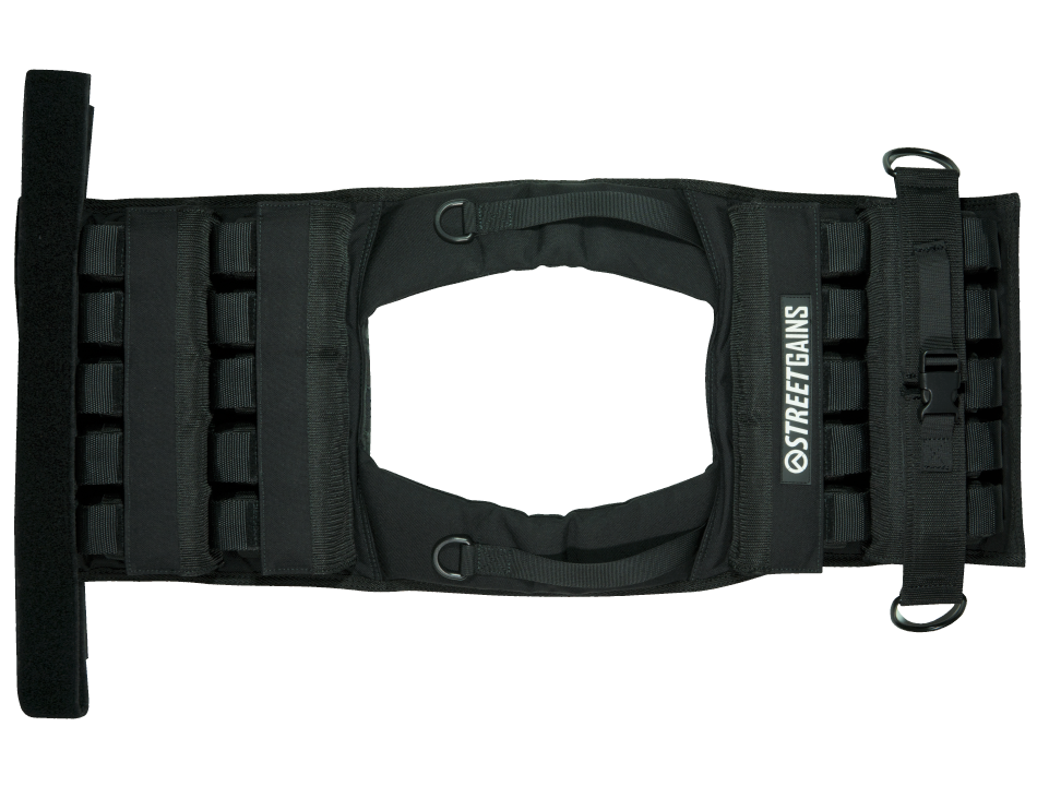 Gewichtsvest 20KG Zwart – Inclusief Gewichten | StreetGains®