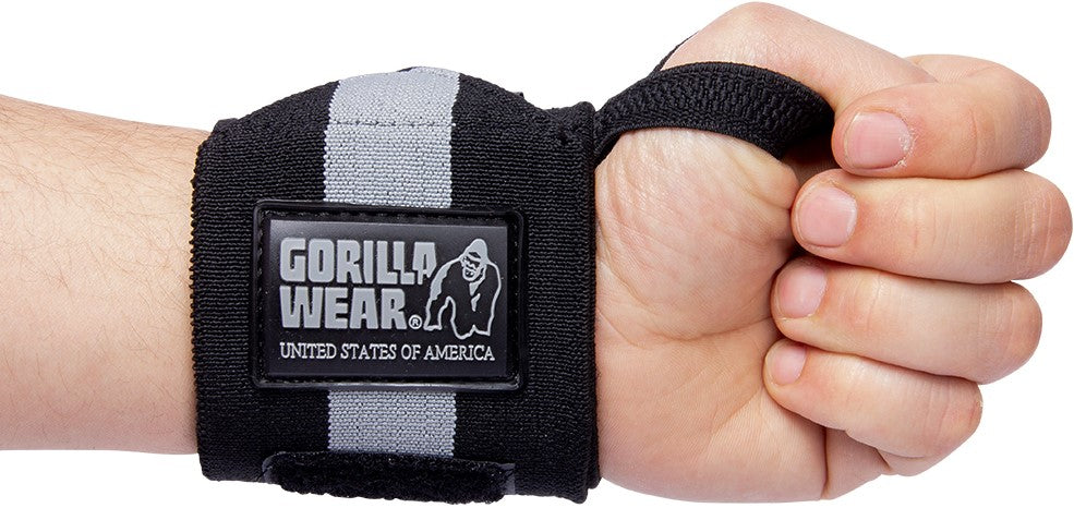 Wrist Wraps ULTRA Black/Gray | Gorilla Wear®