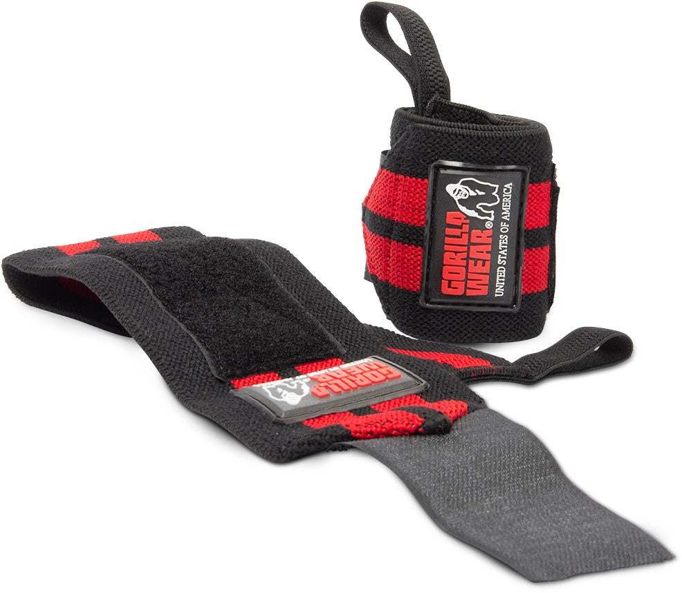 Handgelenkbandagen PRO Schwarz/Rot | Gorilla Wear®