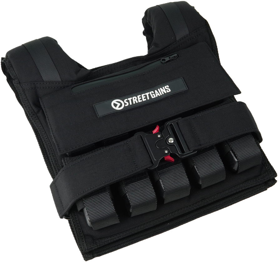 Weighted Vest 20KG Black PRO | StreetGains®