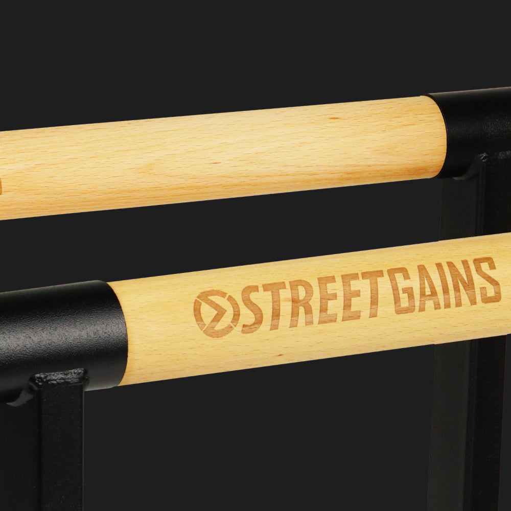 Wooden Parallettes - Low | StreetGains®