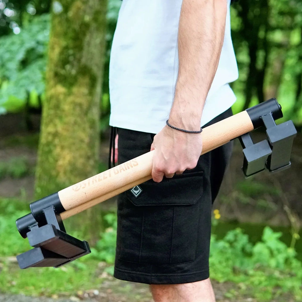 Wooden Parallettes - Low | StreetGains®