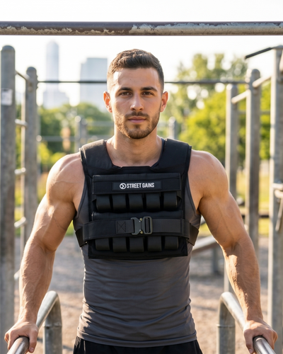 Gewichtsvest 20KG Zwart – Inclusief Gewichten | StreetGains®