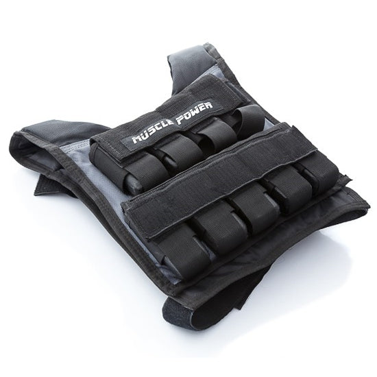 Weighted Vest 20KG Black/Gray | Muscle Power®