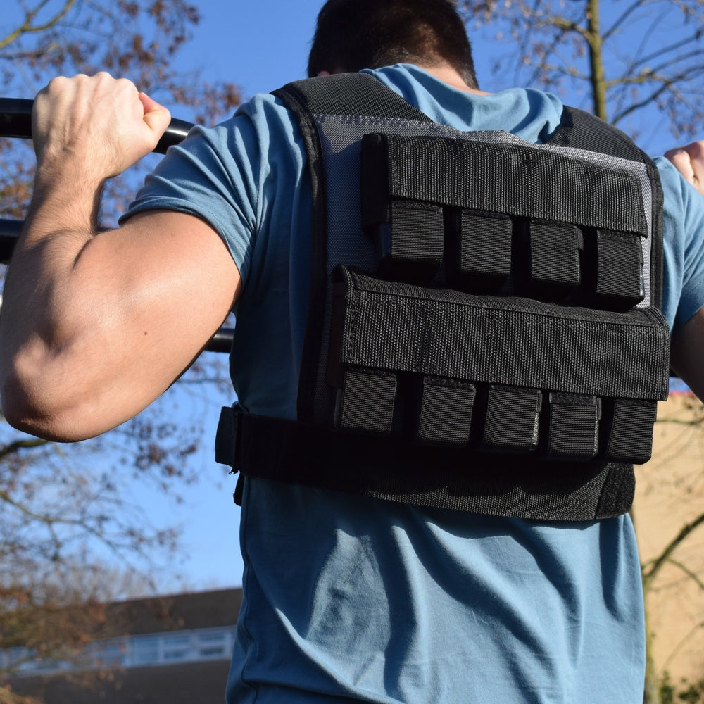 Weighted Vest 20KG Black/Gray | Muscle Power®