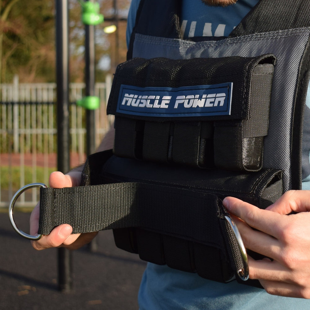 Weighted Vest 20KG Black/Gray | Muscle Power®