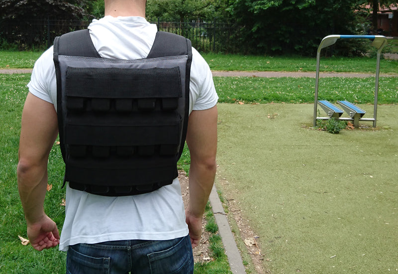 Weighted Vest 30KG Black/Gray | Muscle Power®