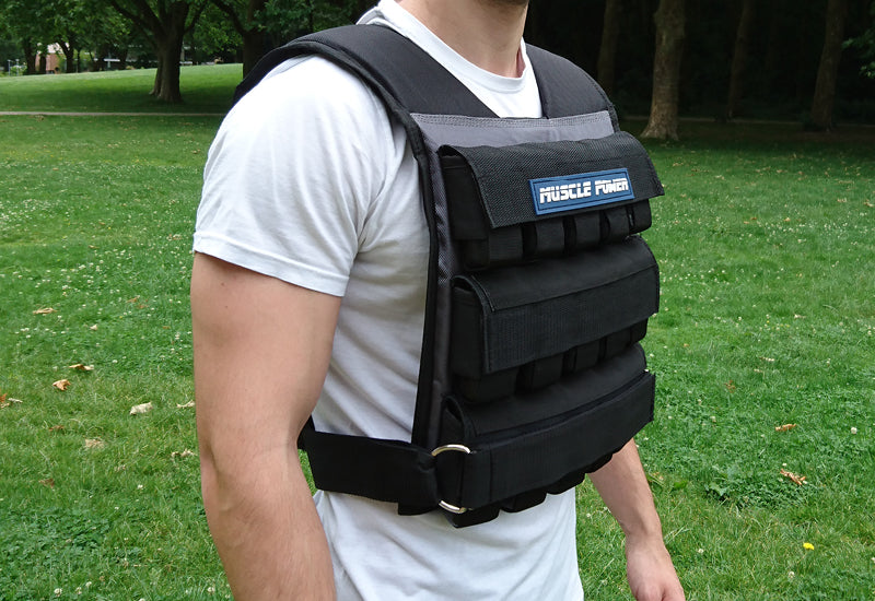 Weighted Vest 30KG Black/Gray | Muscle Power®