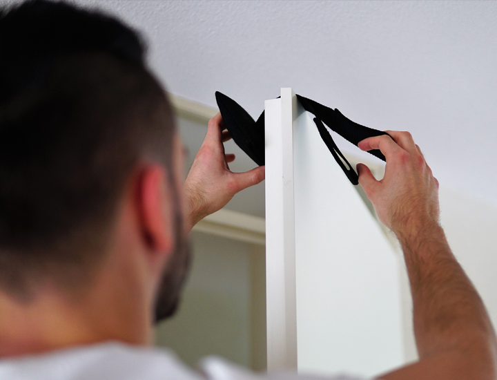 Ancrage de porte pour anneaux tournants – Fixation sûre et solide à toutes les portes | StreetGains®