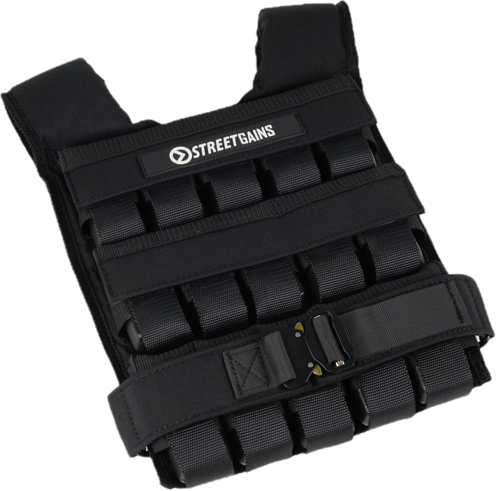Weighted Vest 30KG Black – Includes Weights | StreetGains®