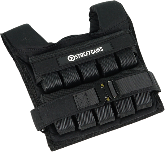 Gewichtsweste 20 kg Schwarz – inklusive Gewichte | StreetGains®