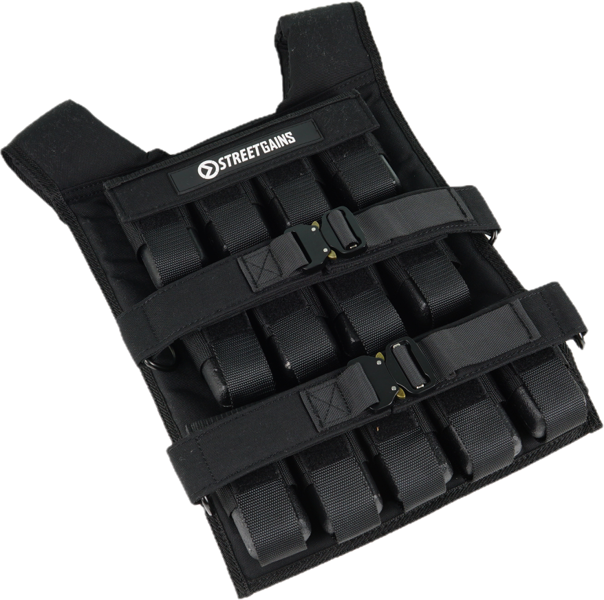 Gewichtsvest 40KG Zwart – Inclusief Gewichten | StreetGains®