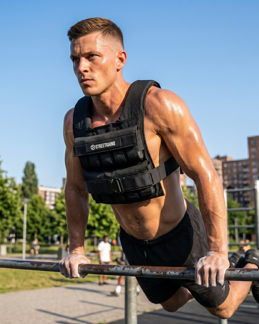 Gewichtsvest 20KG Zwart – Inclusief Gewichten | StreetGains®