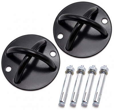 X-Mount Bevestigingsset Zwart Voor Gym Ringen – Plafondhaak – Inclusief Bevestigingsmateriaal | StreetGains®