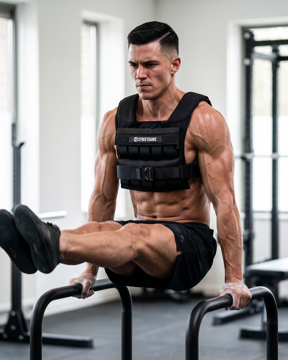 Gewichtsvest 20KG Zwart – Inclusief Gewichten | StreetGains®