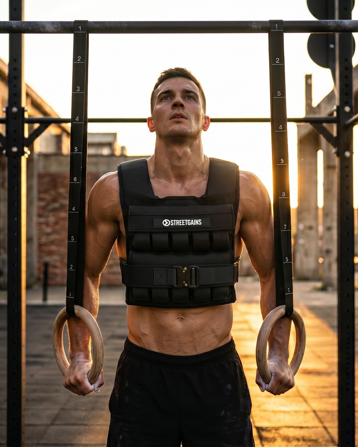 Gewichtsvest 20KG Zwart – Inclusief Gewichten | StreetGains®